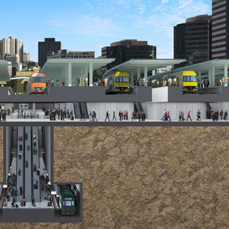 Sydney Metro Central Walk Dust Control
